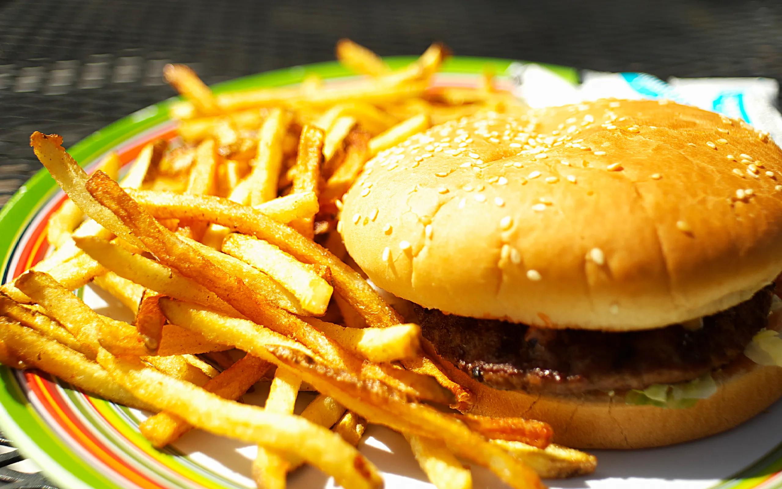 File:Crown Burger Plus hamburger and fries.jpg - Wikimedia Commons