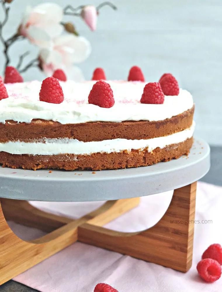 Himbeer Mascarpone Quark Torte - Rezept | was eigenes | Kuchen und ...
