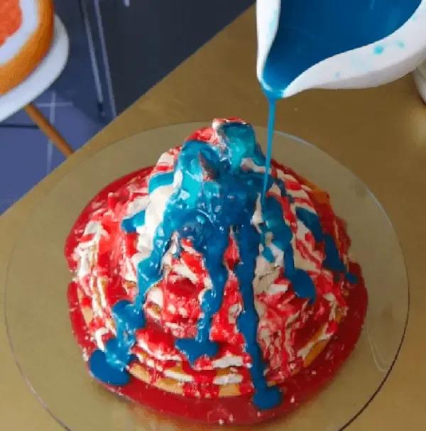 Vulkan-Kuchen selbst machen - großer Spaß und tolla Ergebnis