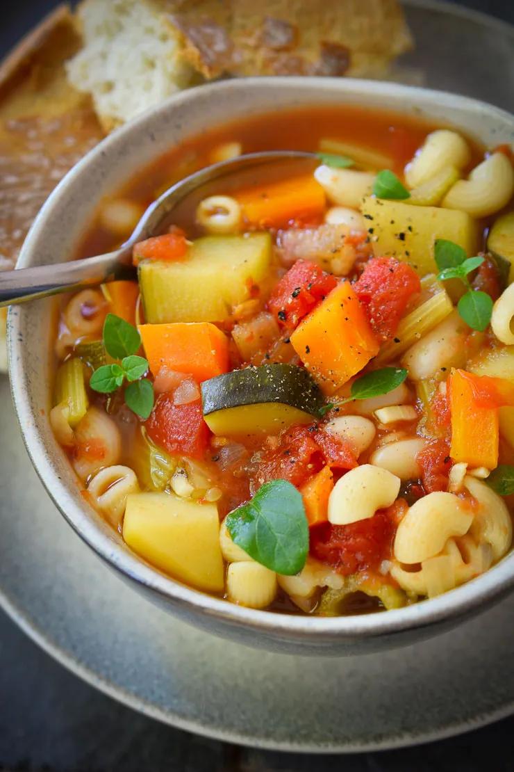 Vegan Minestrone Soup | Cilantro and Citronella