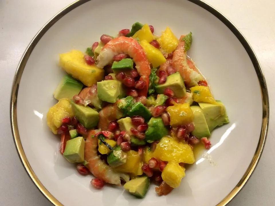 Avocado-Mango-Garnelen-Salat Tropical von Pannepot| Chefkoch