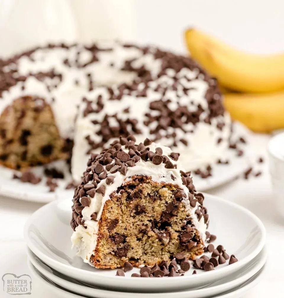 CHOCOLATE CHIP BANANA CAKE - Butter with a Side of Bread