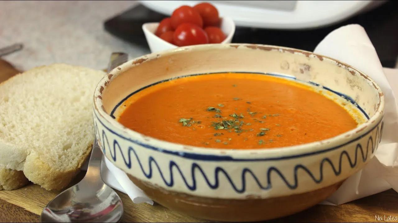 Schnelle, einfache Tomatensuppe/aus dem Thermomix (vegan möglich) - YouTube