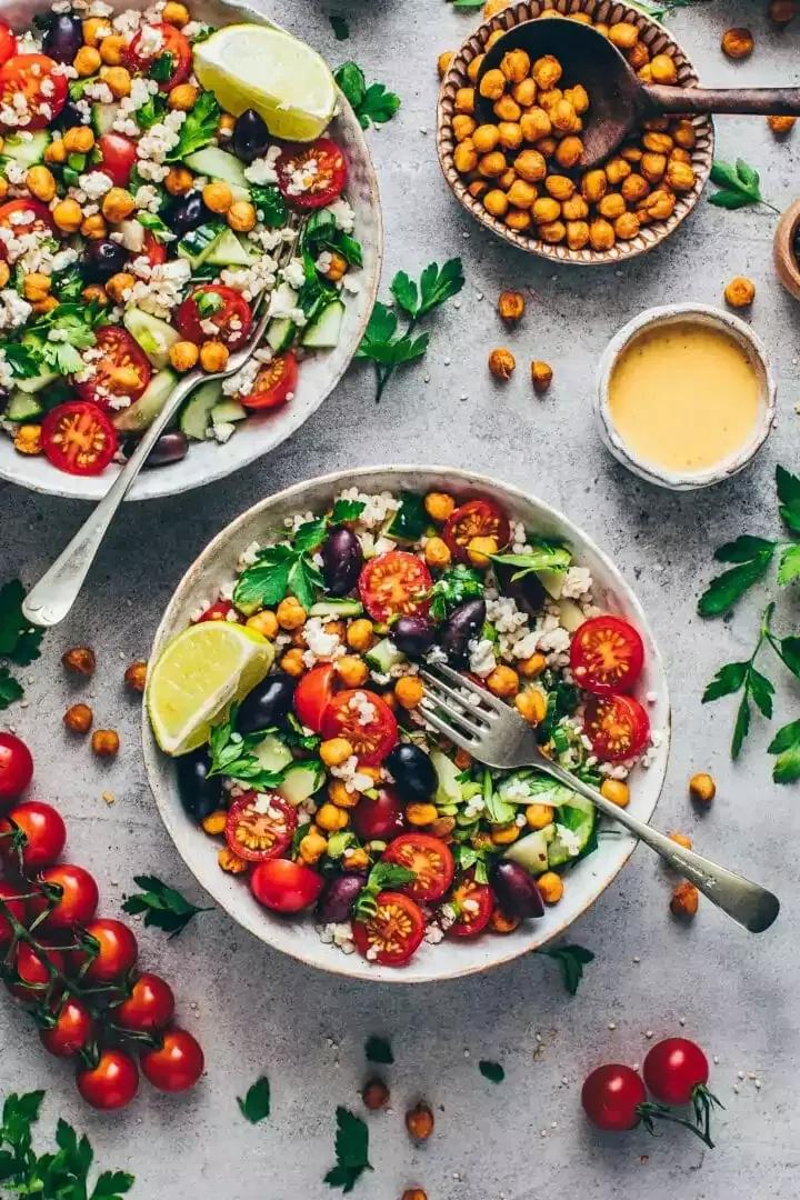 Mediterraner Kichererbsen Salat | Einfach, Vegan - Bianca Zapatka | Rezepte