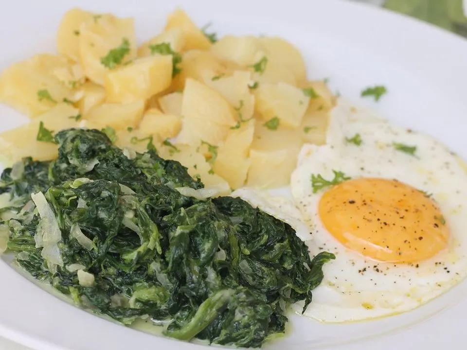 Kartoffeln, Spinat, Käse und Ei von axel-42 | Chefkoch