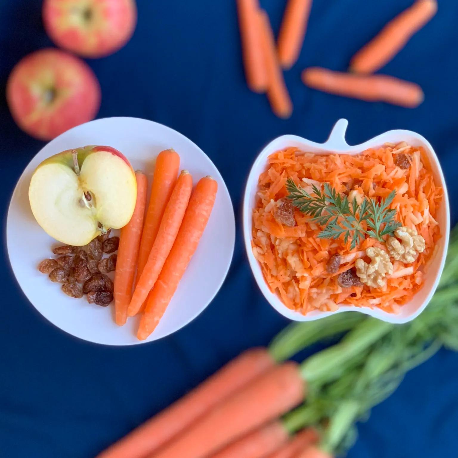 Apfel-Karotten-Salat – selbstkreiert