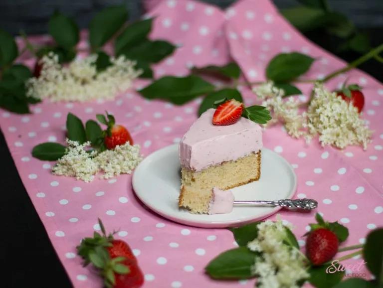 Holunderblütentorte mit Erdbeercreme ... (vegan) | SweetSoulFood