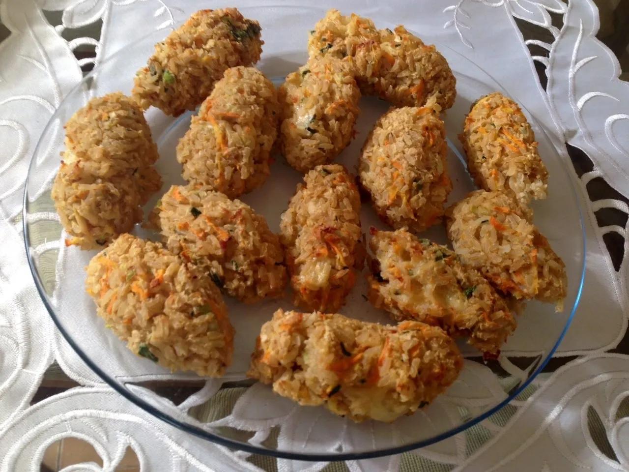 Chef em casa &amp; cia: BOLINHO DE ARROZ INTEGRAL ASSADO