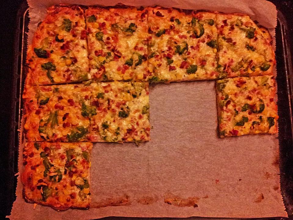 Herzhafte Pizza aus Quark-Ölteig von ELLa93 | Chefkoch.de
