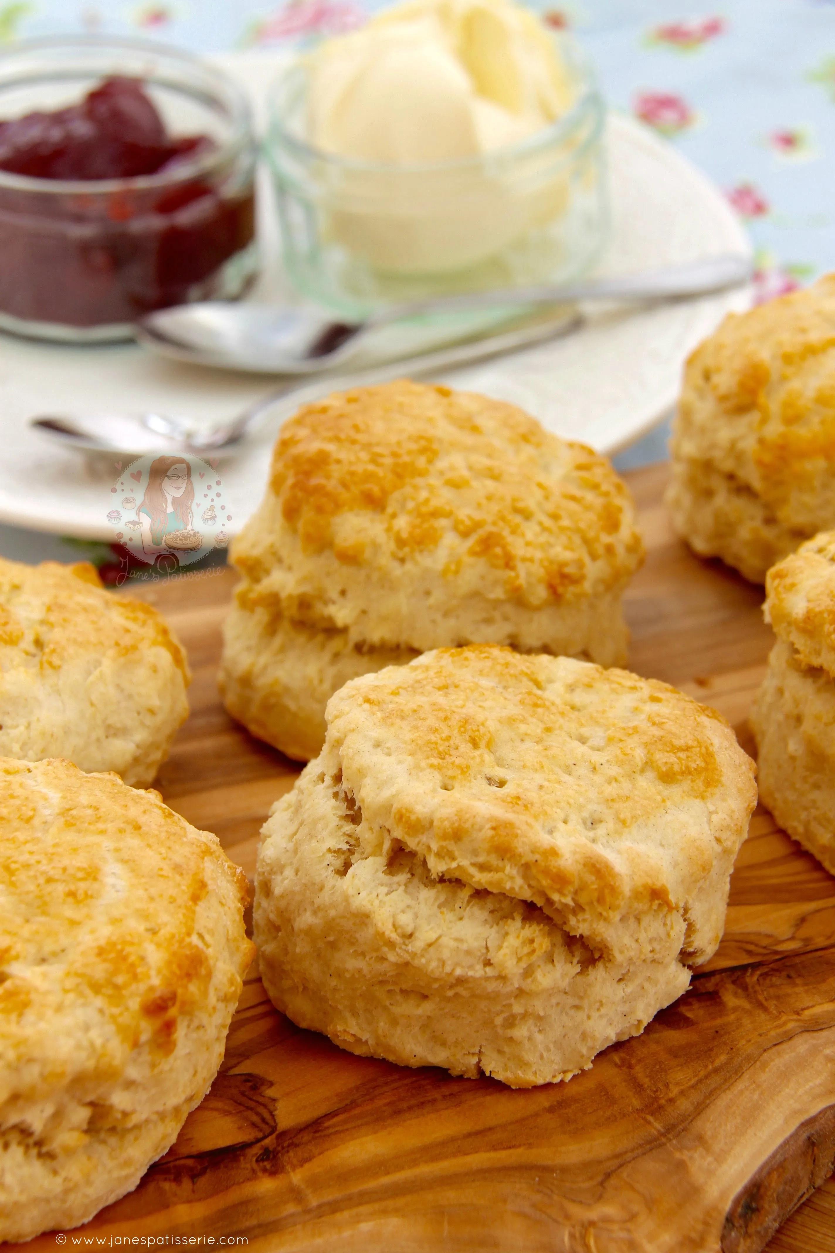 Classic Buttery Scones that are delicious for Afternoon Tea, a ...