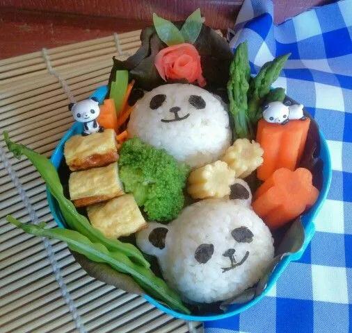Panda bento | Bento, Bento box, Yummy