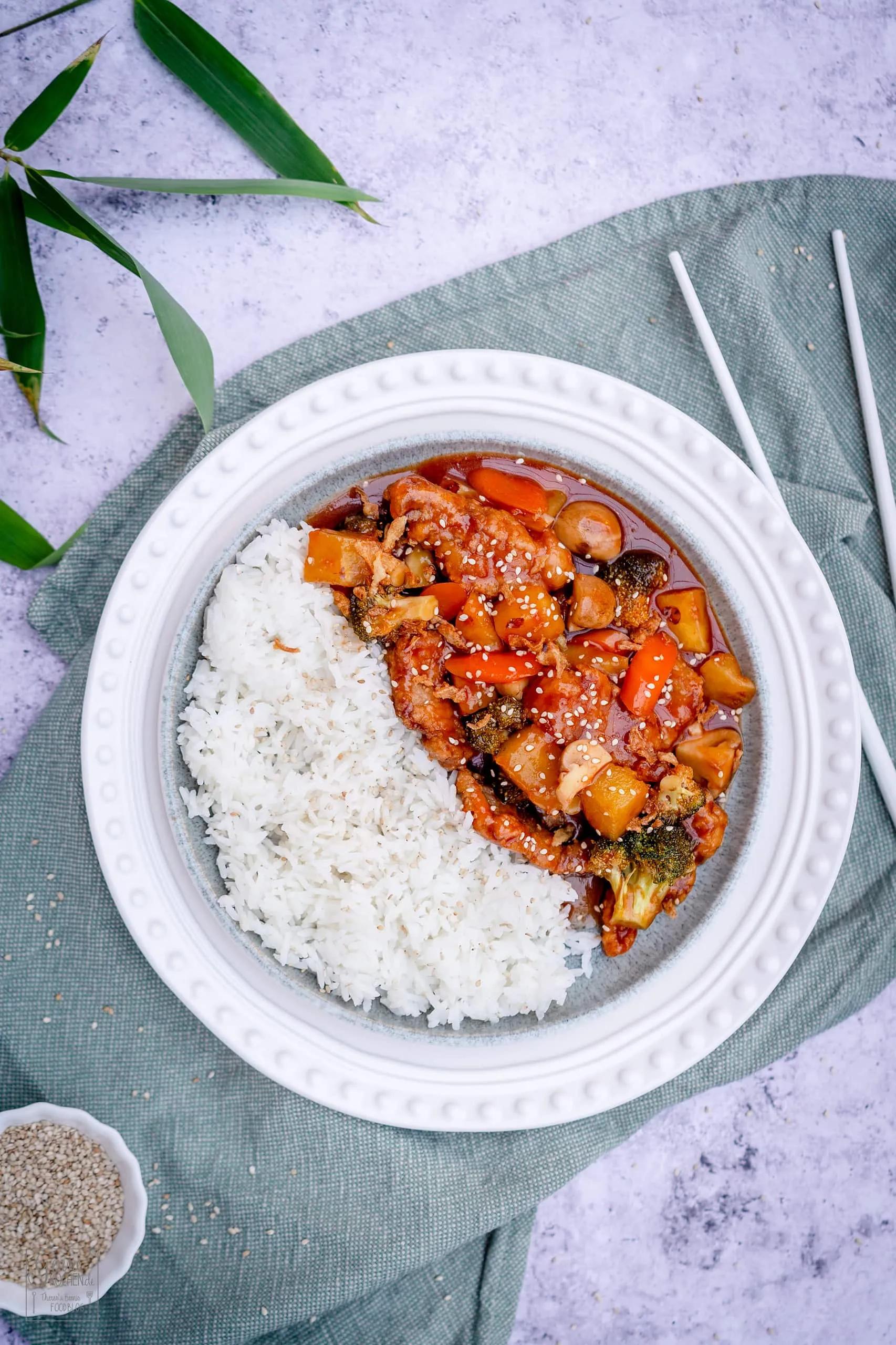 Schweinefleisch süß-sauer - Rezept von Gernekochen.de