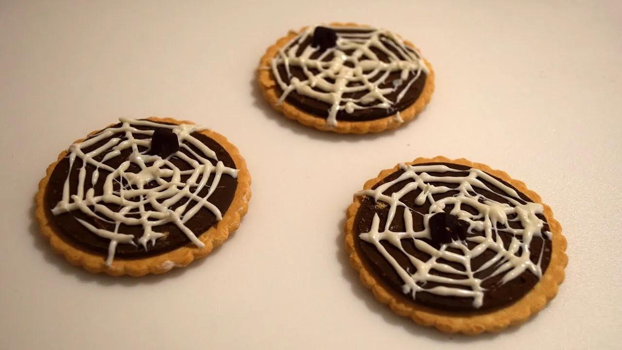 Spinnennetz Kekse für Halloween - YouTube