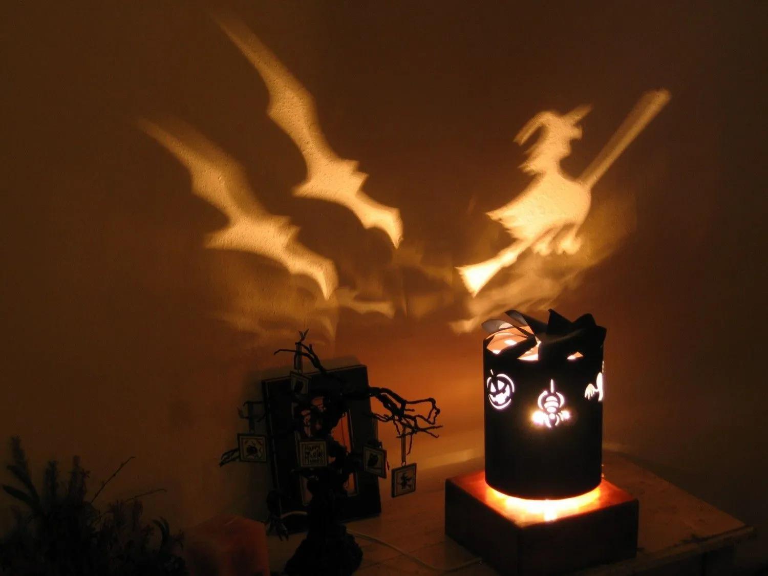 Spinning Lamp Shade - Halloween | Craft, Perfectly clear and Silhouette ...