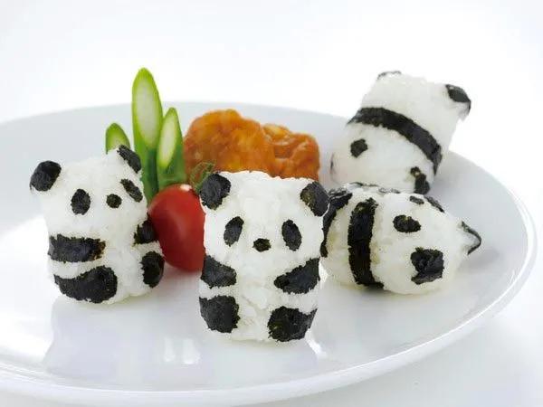 Bento&amp;co — Baby Panda Onigiri Set | Panda sushi, Creative food, Sushi rice