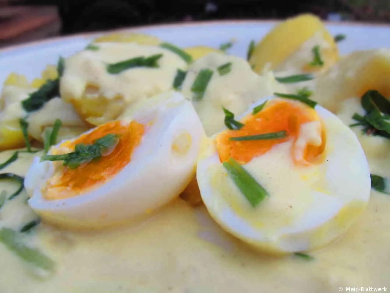 Eier mit Senfsoße – Omas Rezept für Senfeier - mein-blattwerk