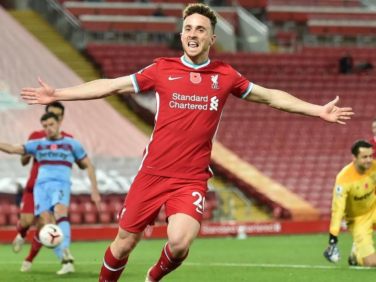 Liverpool handed fitness boost as Diogo Jota returns to training ...