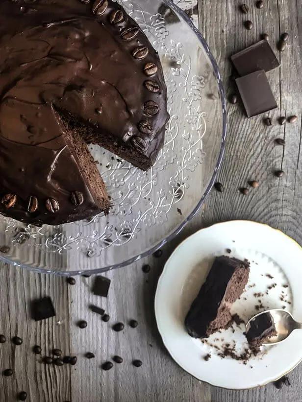 Schokoladen-Mokka-Torte | Rezept | Vegane schokolade, Vegane ...