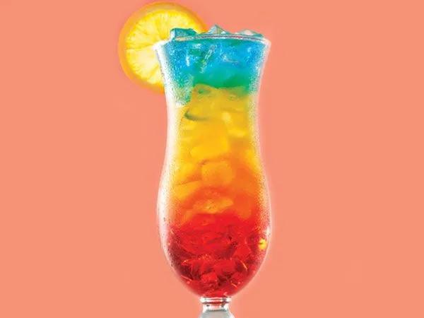 Rainbow Paradise Cocktail | Recipe | Paradise cocktail, Rainbow ...