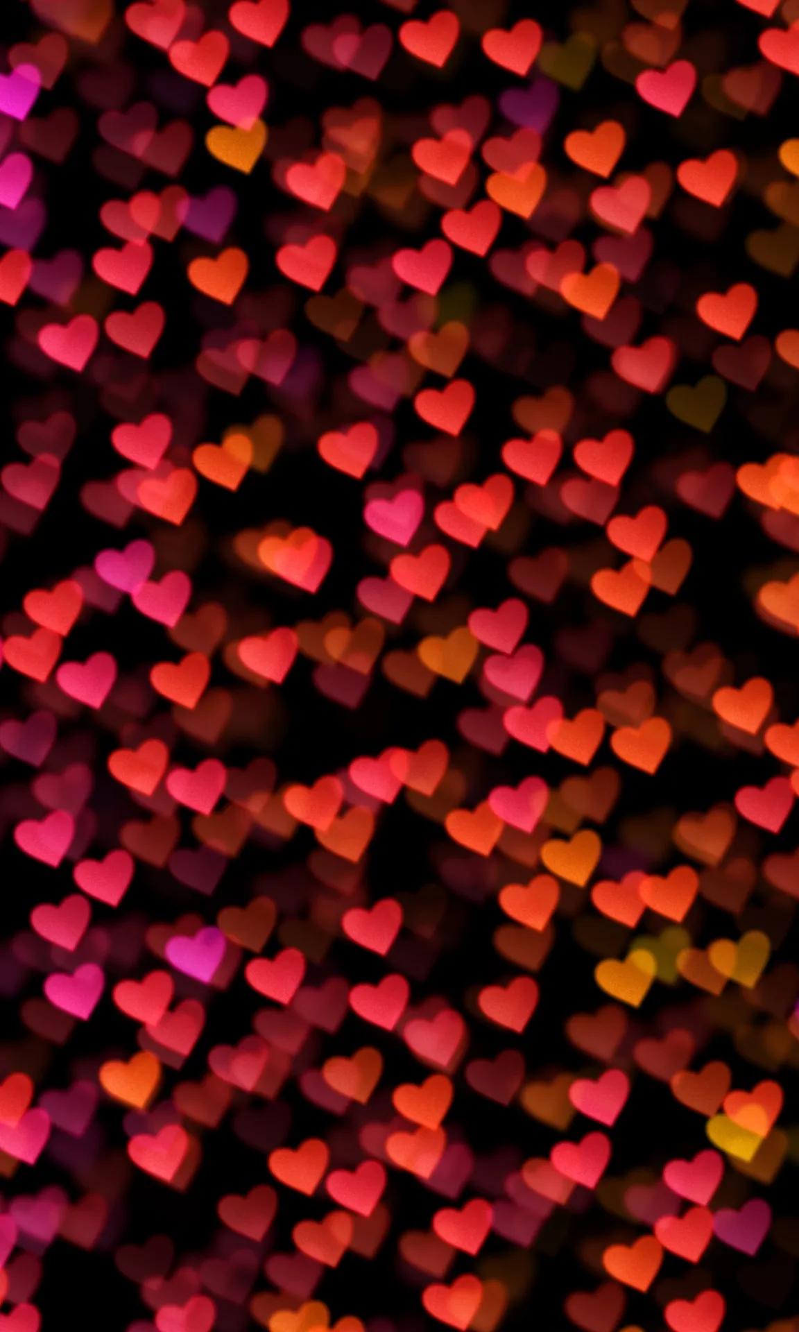 Heart Bokeh Background Texture Free Stock Photo - Public Domain Pictures