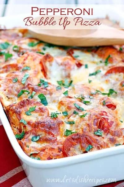 Pepperoni Bubble Up Pizza — Let&amp;#39;s Dish Recipes