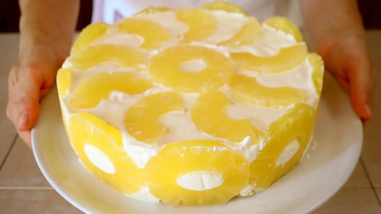 Ananas-Torte ohne backen | Ricette facili, Ricette, Dolci freschi