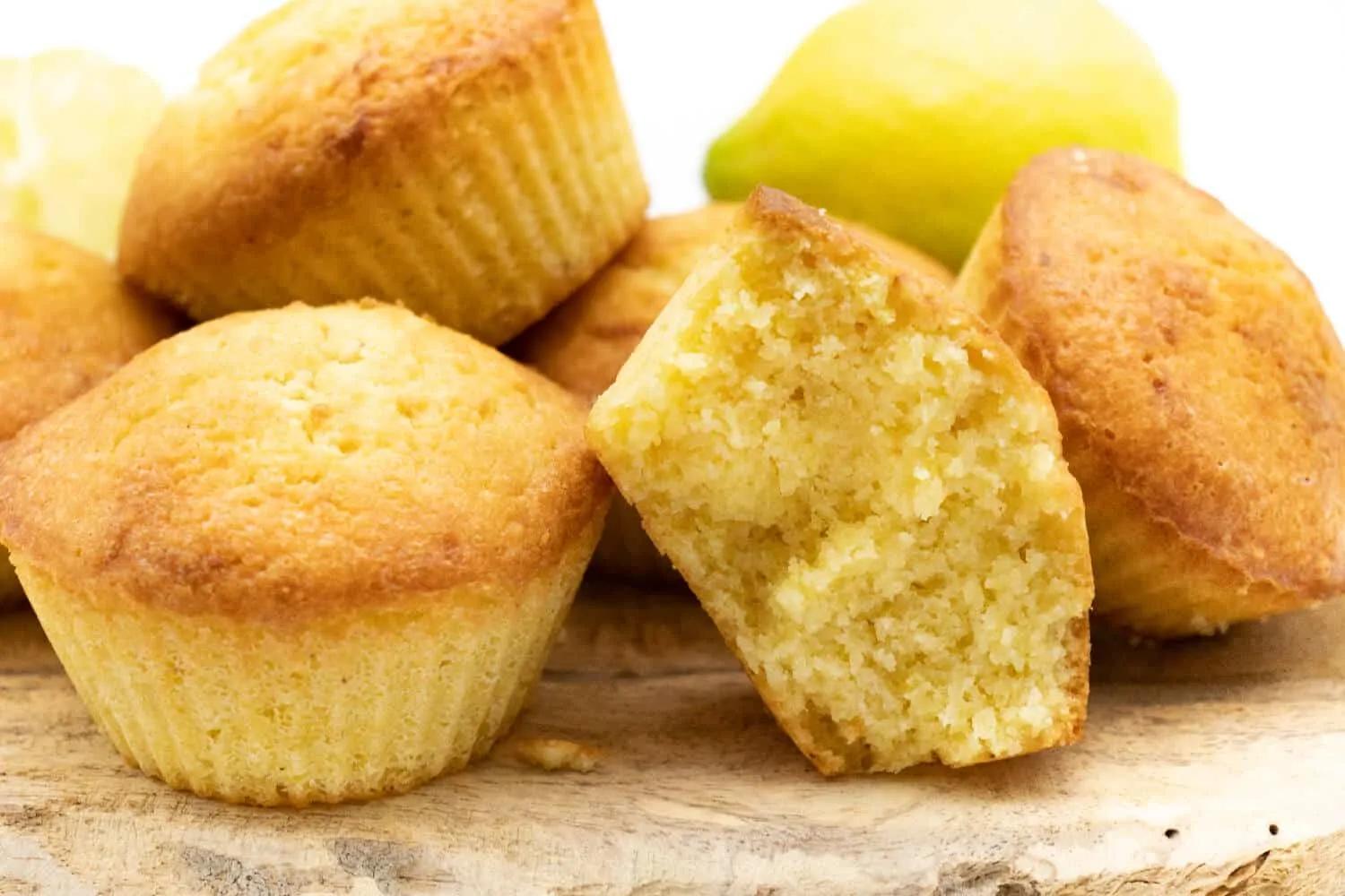 Zitronen Muffins ohne Zucker und Mehl | Recipe Cart