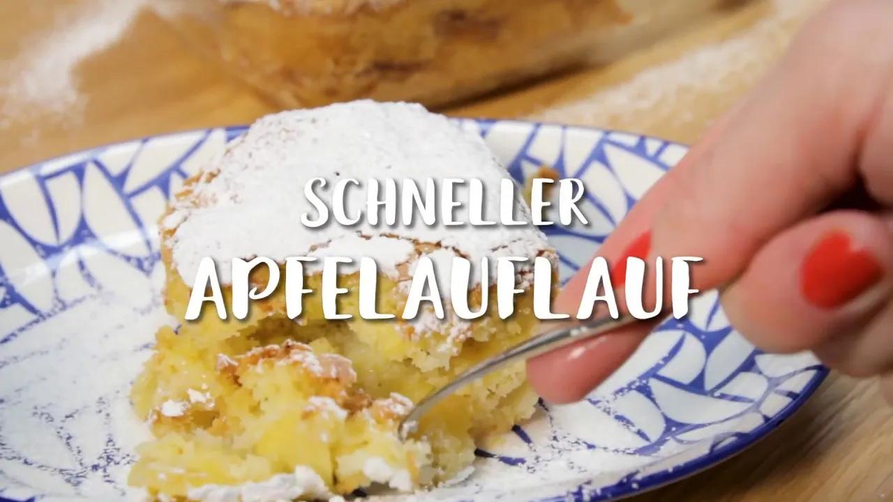 Schneller Apfelauflauf - fluffig &amp; lecker - YouTube