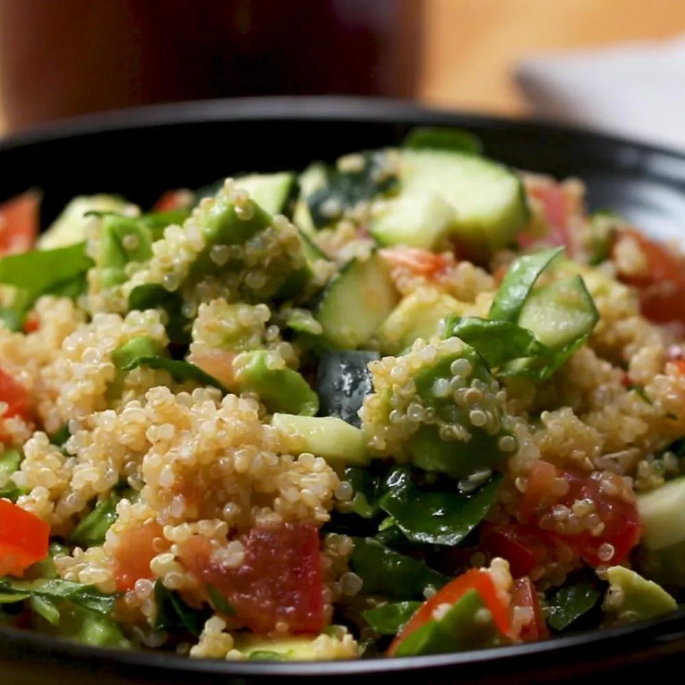 Avocado Quinoa Power Salad Recipe by Tasty | Recipe | Satisfying salads ...
