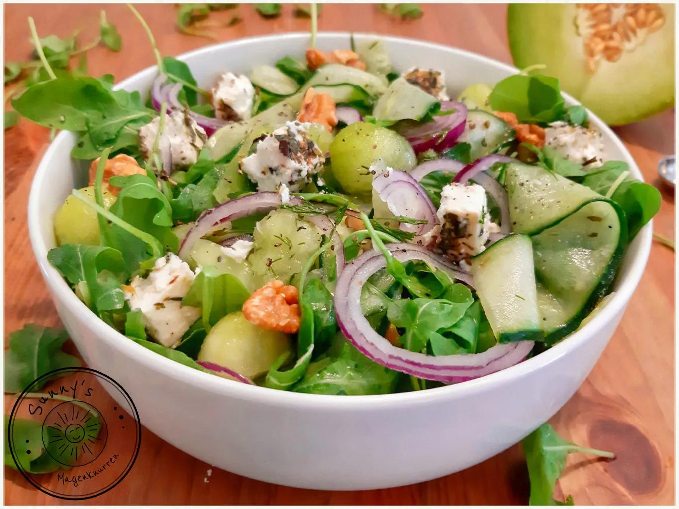 Gurken - Honigmelonen Salat - Sunny´s Magenknurren