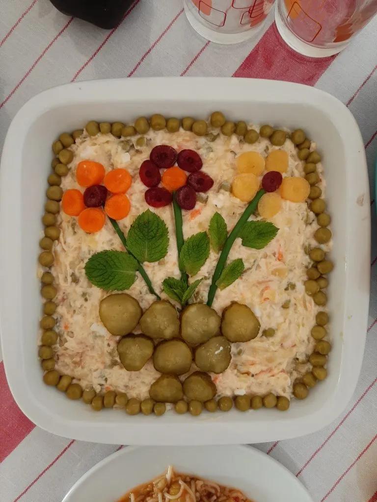 Salat Olivier (Russischer Kartoffelsalat) – Kulturtuer
