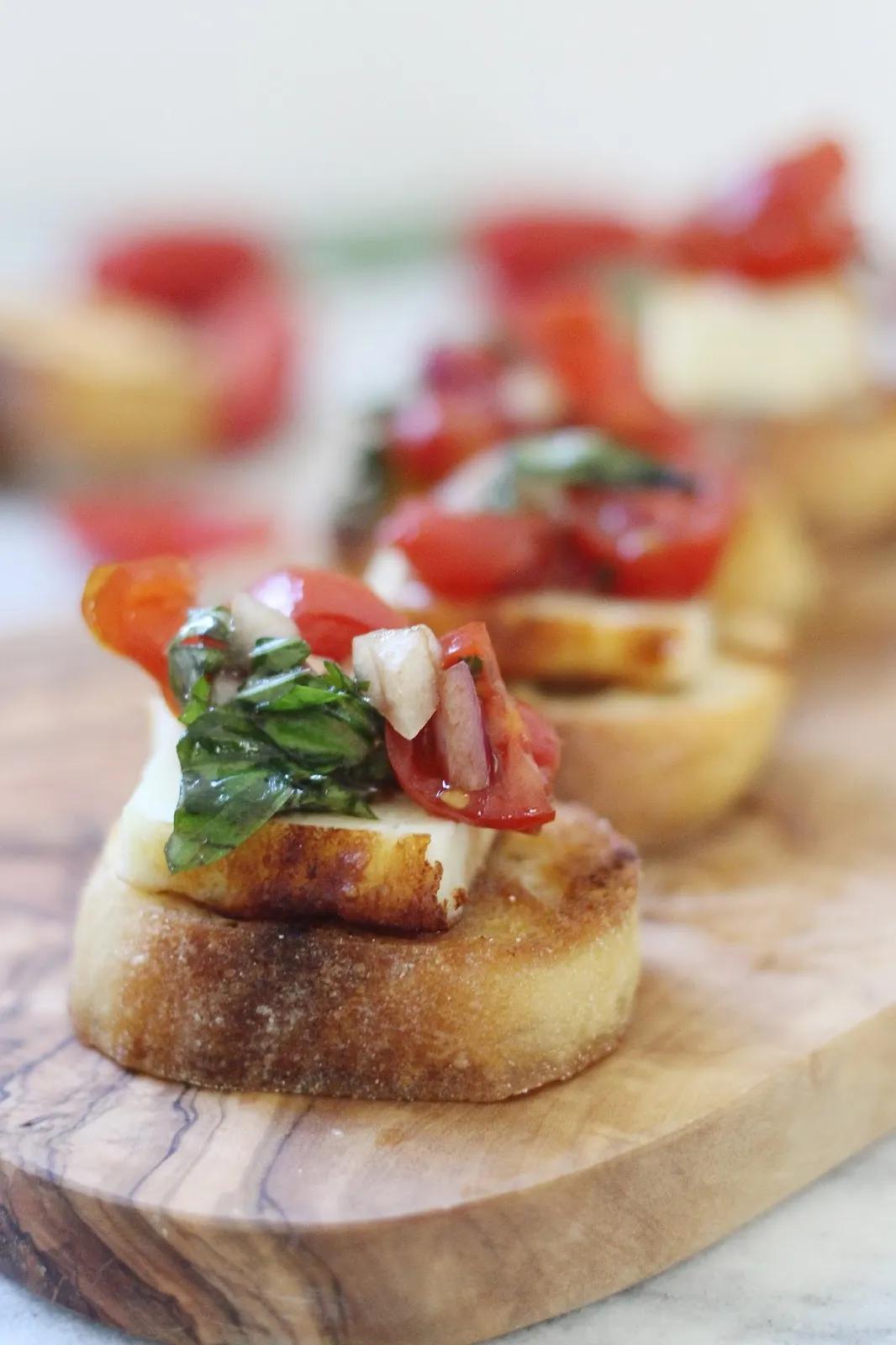 Grilled Cheese Bruschetta | Olive and Tate