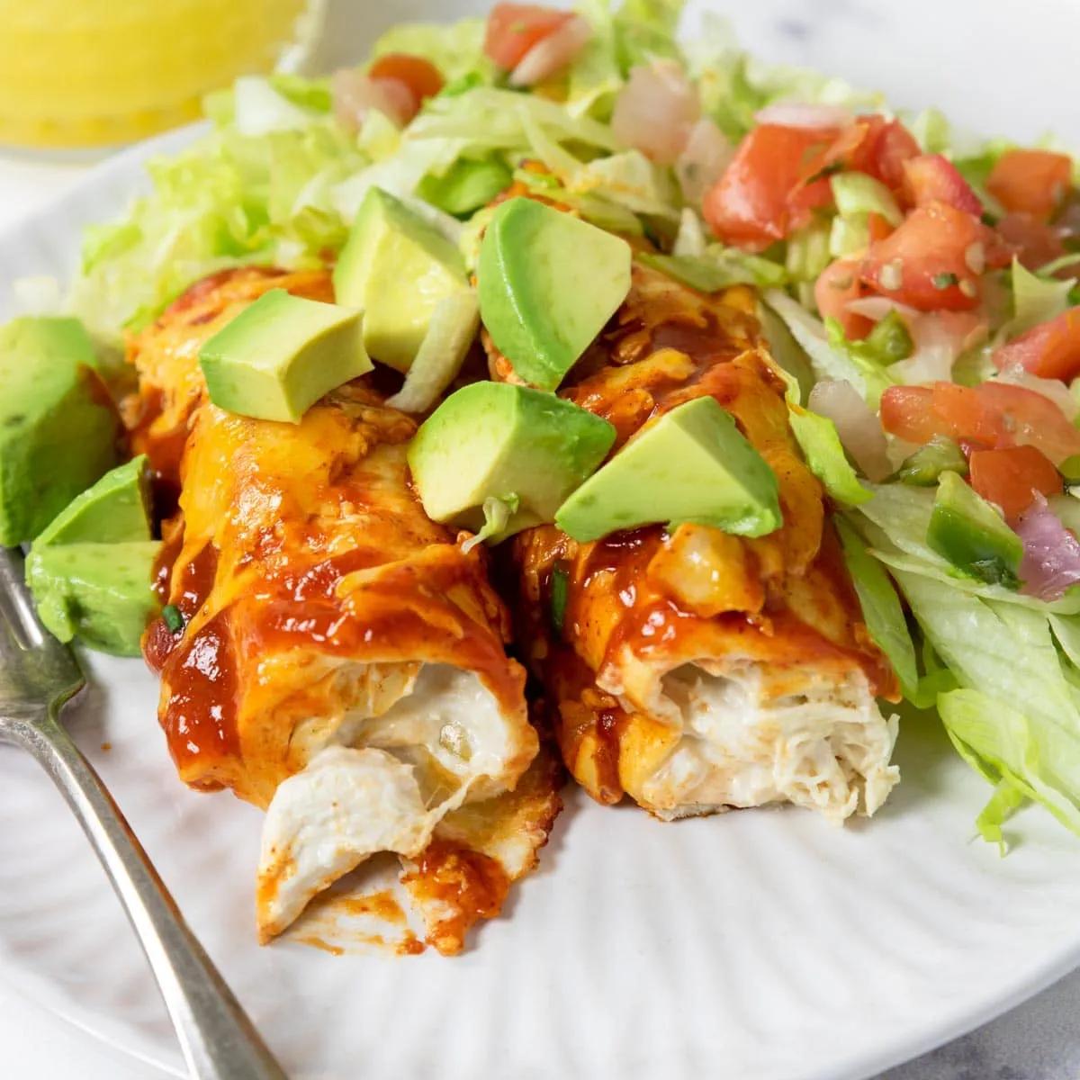 Cream Cheese Chicken Enchiladas | Easy to make | Mom&amp;#39;s Dinner