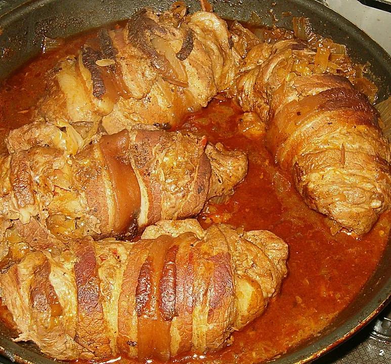 Sauerkraut-Schweinebauch Rouladen von Carco | Chefkoch.de