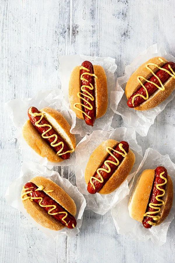 Mini Hot Dogs Recipe in 2022 | Mini hot dog recipes, Dog recipes, Mini ...