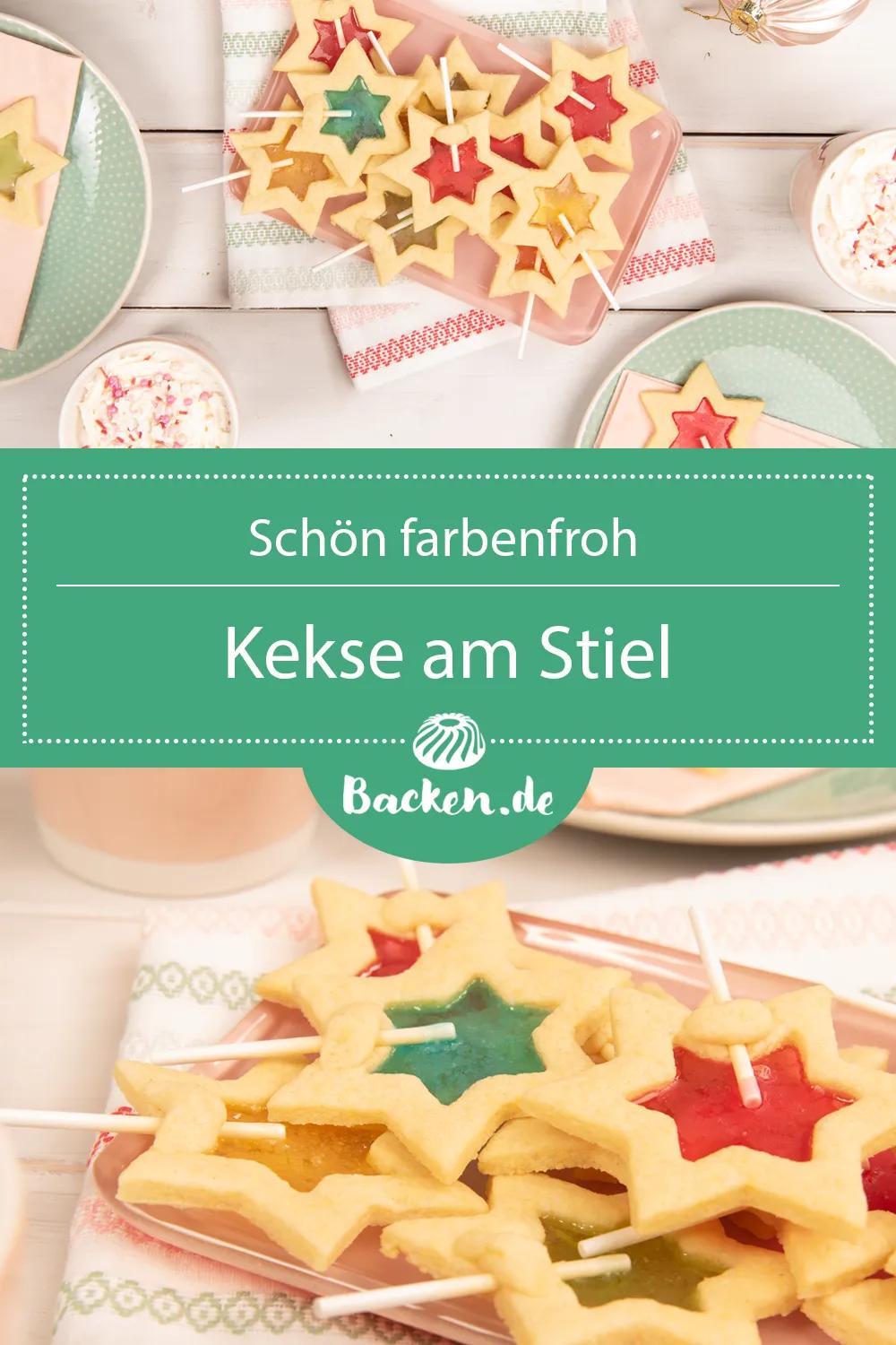 Kekse am Stiel - Rezept von Backen.de | Rezept | Kekse, Plätzchen ...