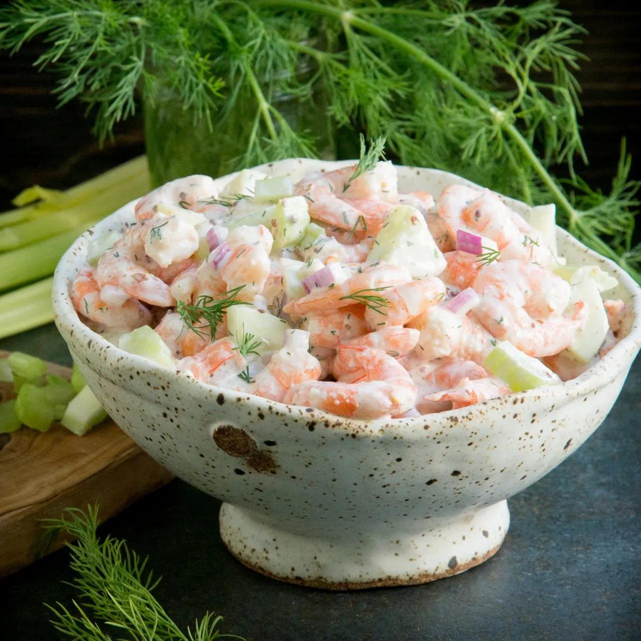 Creamy Shrimp Salad with Dill (Low Carb | Keto Friendly) - Simply So ...