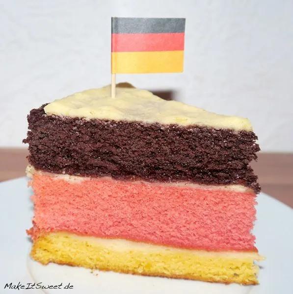Deutschland-Torte - Rezept zur WM oder EM - MakeItSweet.de | Torten ...