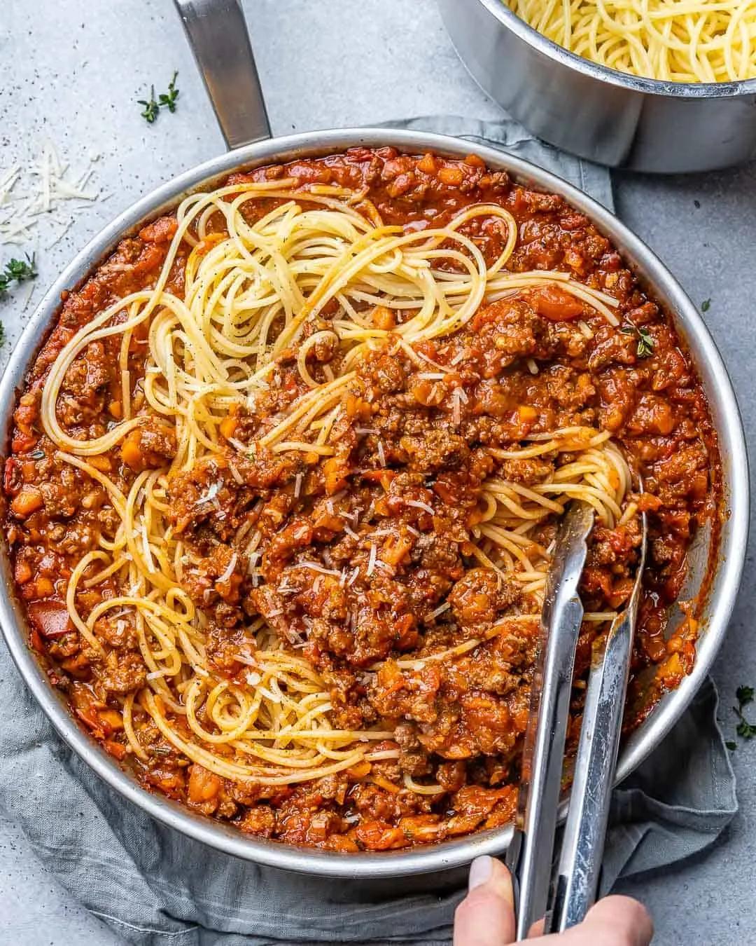 The BEST Beef Bolognese Sauce Recipe | Healthy Fitness Meals