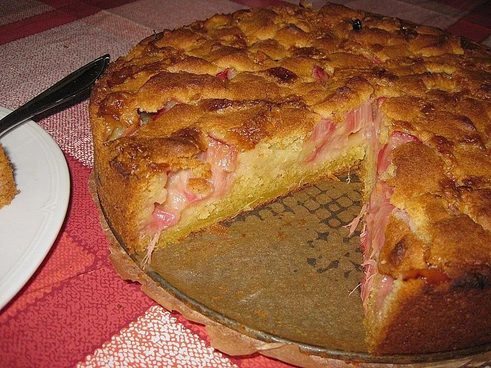 Rhabarberkuchen vom Blech von pinktroublebee| Chefkoch