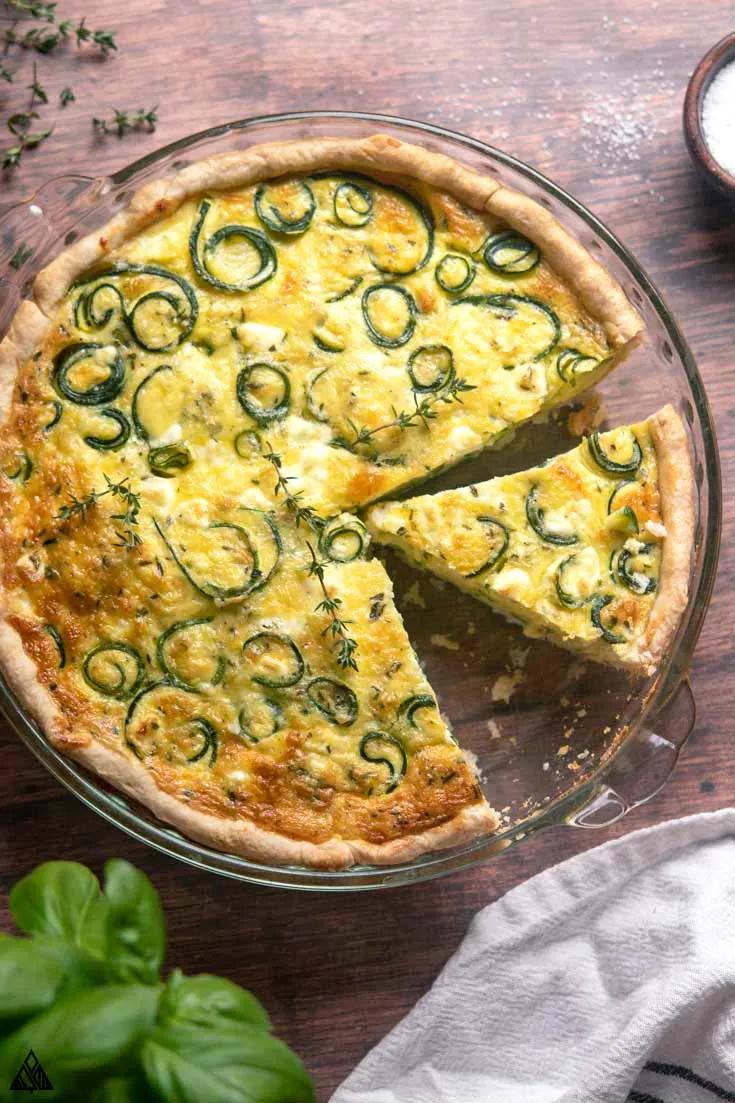 I love that this zucchini quiche is perfect for a quick low carb ...
