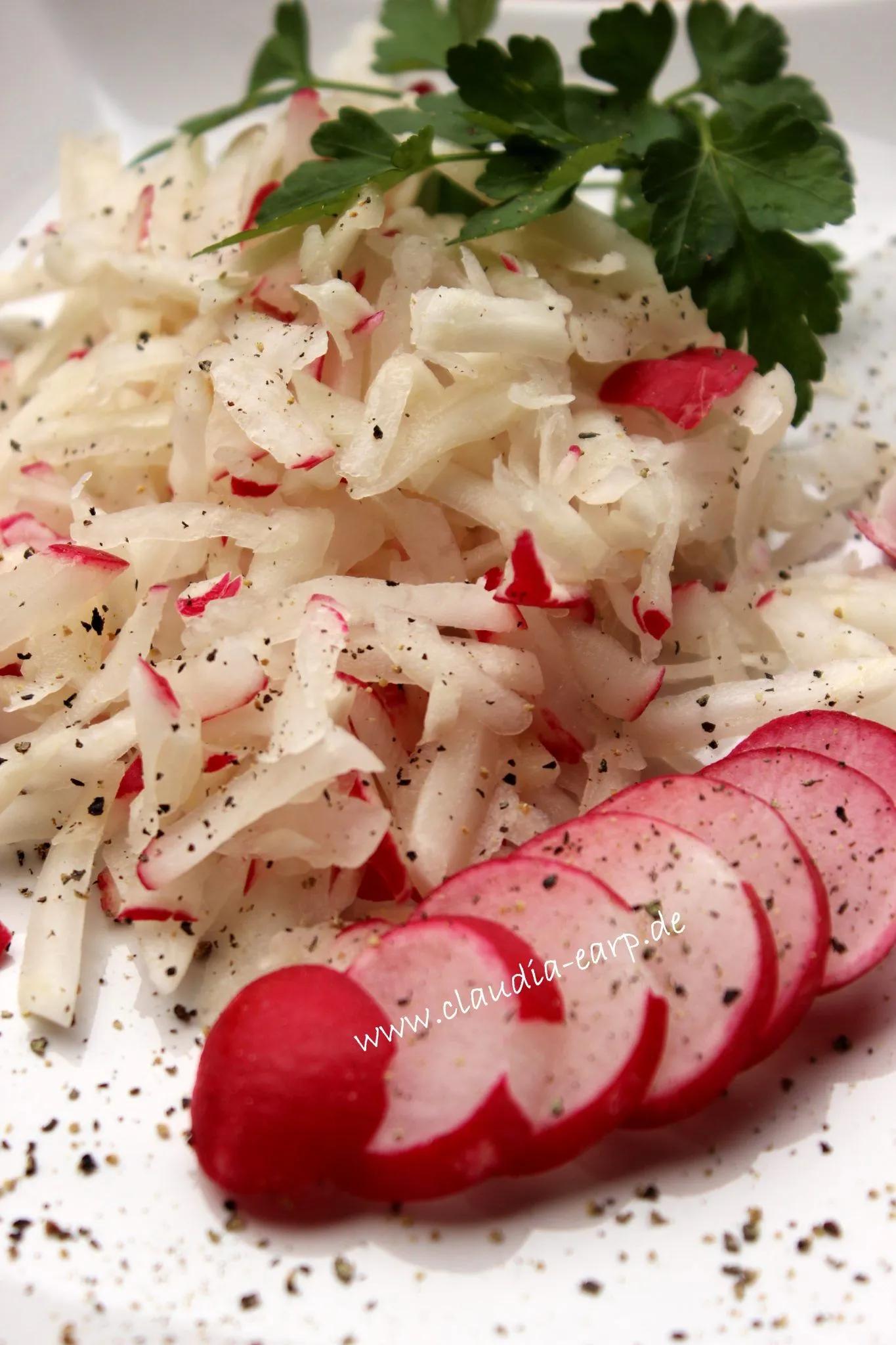 Rettich-Radieschen-Salat - ein leichter Frühlingssalat | Radieschen ...