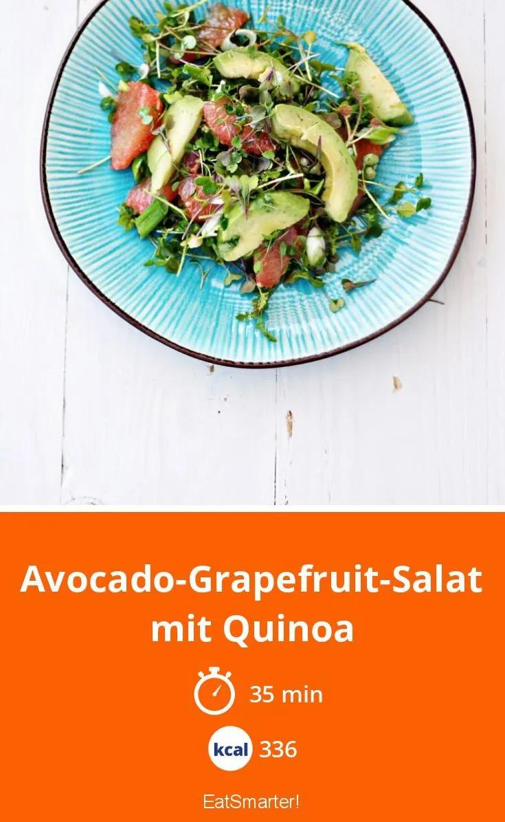 Avocado-Grapefruit-Salat mit Quinoa | Rezept | Salate gesund, Gesunde ...