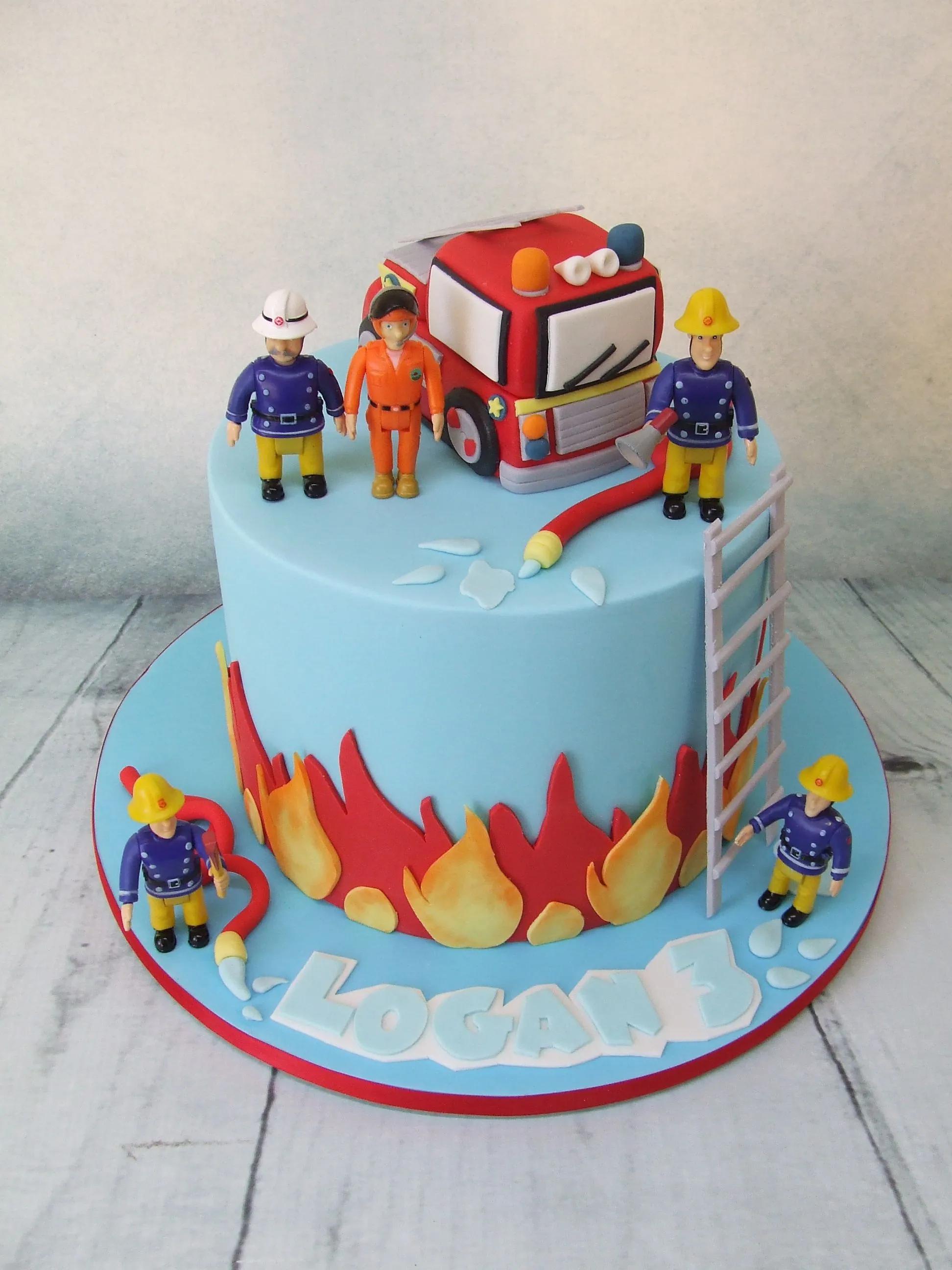 Fireman Sam cake https://www.facebook.com/CakeAChanceOnBelinda | Kuchen ...