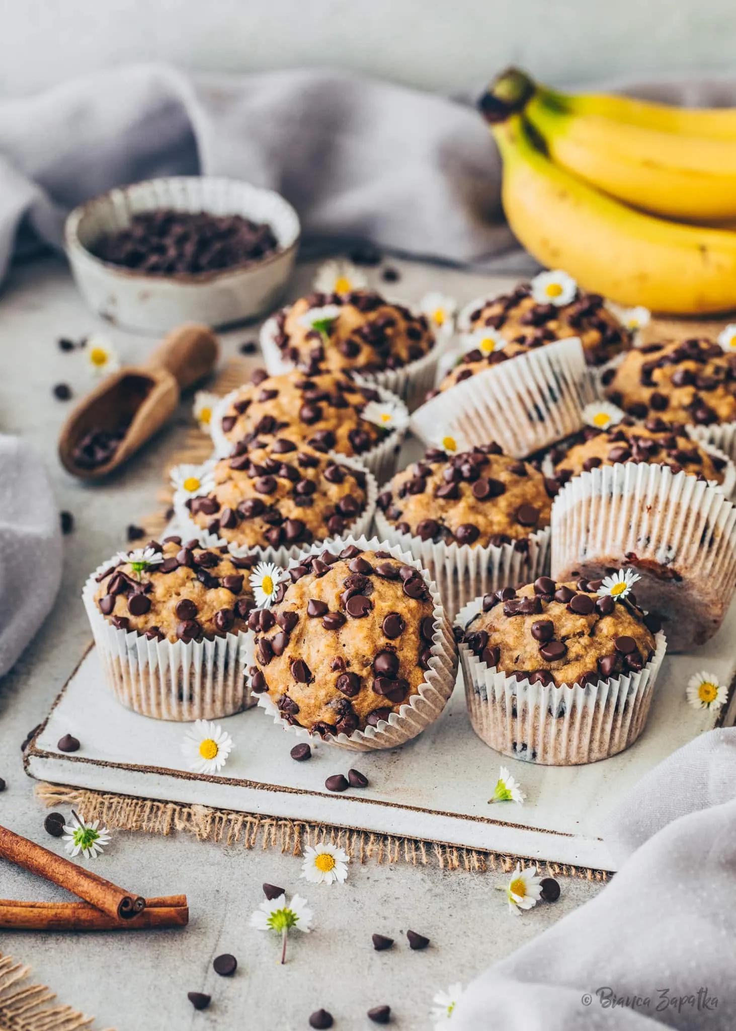 Bananen-Muffins - Einfach, Saftig, Gesund, Vegan - Bianca Zapatka | Rezepte