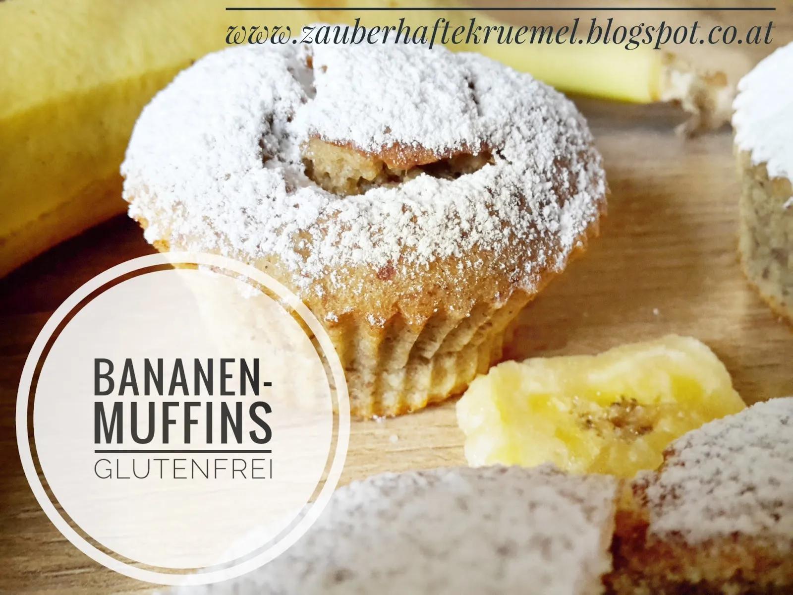Zauberhafte Krümel: [Rezepte]: glutenfreie Bananenmuffins