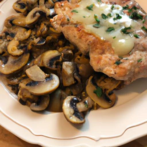 Hähnchenschnitzel mit frischen Champignons Rezept