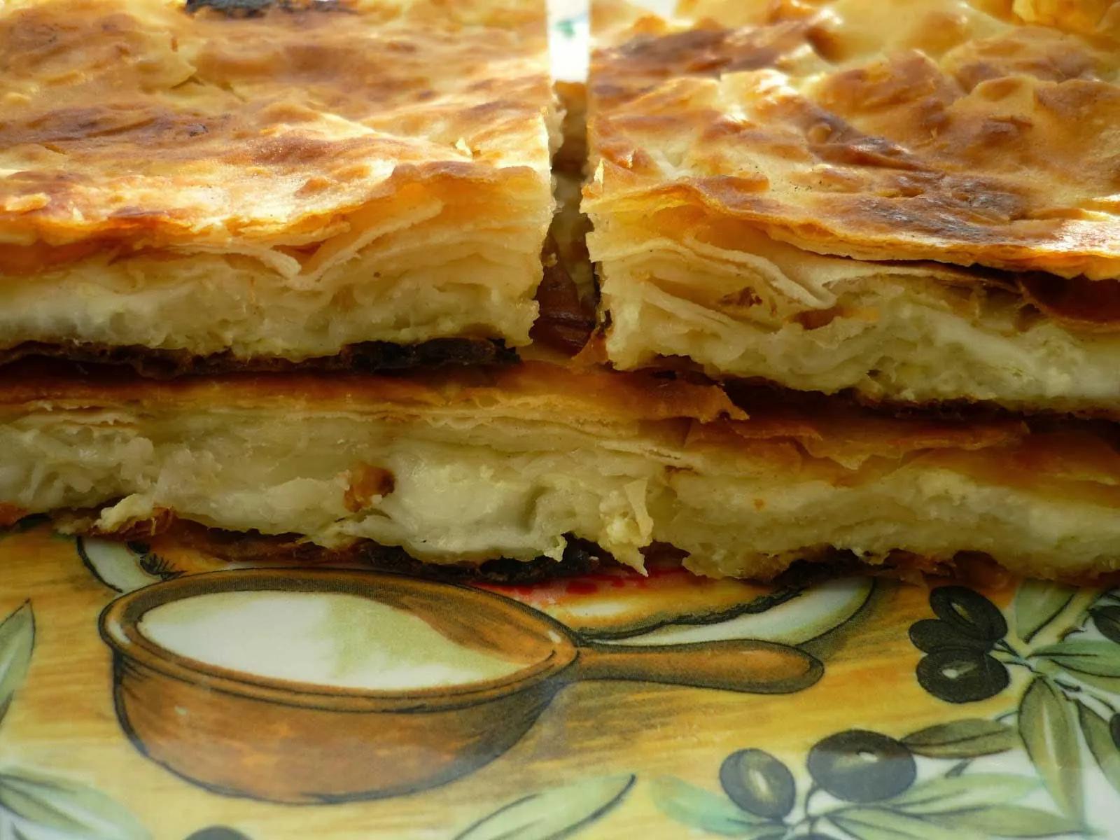 Börek aus Blätterteig mit Käse - Peynirli Yufka Böreği - Türkische Rezepte