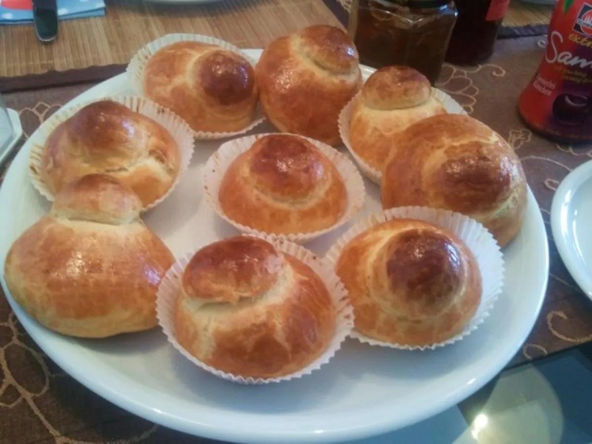 Brioche Ausreichend für eine handelsübliche Kastenbrot-Backform. Oder ...