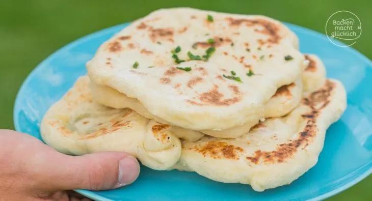 Naan (Indisches Fladenbrot) | Backen macht glücklich